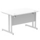 Rayleigh Cantilever 800mm Deep Straight Office Desk